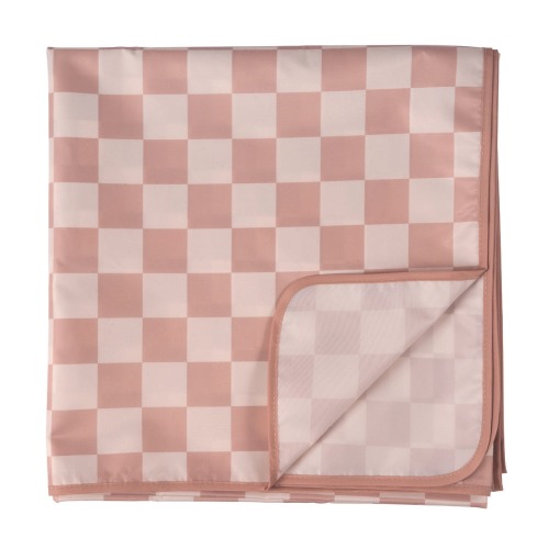 Tiny Twinkle - Mess-Proof Splat Mat for Mealtime and Playtime - Beige Checkers | Beige Checkers