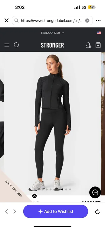 Black Zip Jacket | Activewear | Women | STRONGER