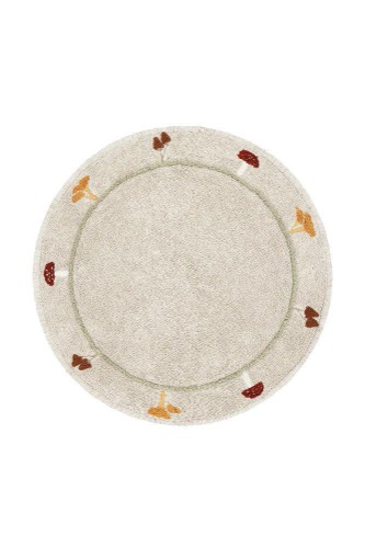 WASHABLE ROUND RUG CHANTERELLE | Ø 4' 7"