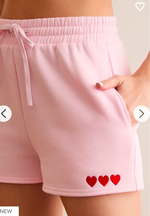 Love Club Lounge Shorts in Pink | AS Revival