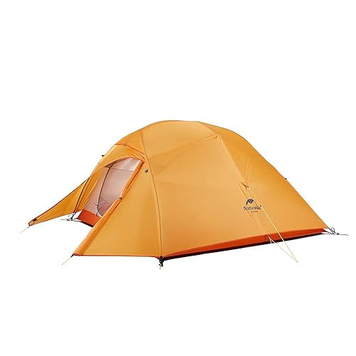 Naturehike Nuovo Cloud-up 3 Persona Tenda Aggiornata Doppio Strato Tenda Tende da Escursioni - 210T Arancione