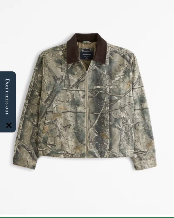 Cropped Zip Workwear Jacket