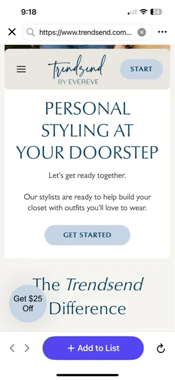 Personal Styling Service for Women | Trendsend by EVEREVE
