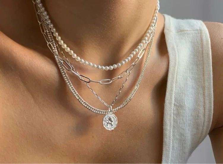 Link Up Necklace | Silver Stainless Steel WATERPROOF