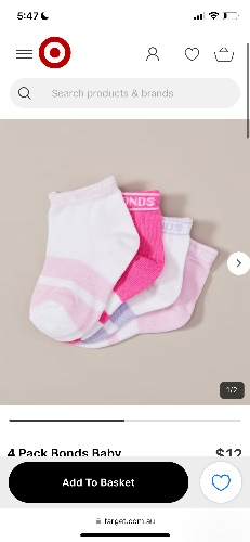 4 Pack Bonds Baby Sportlet Socks