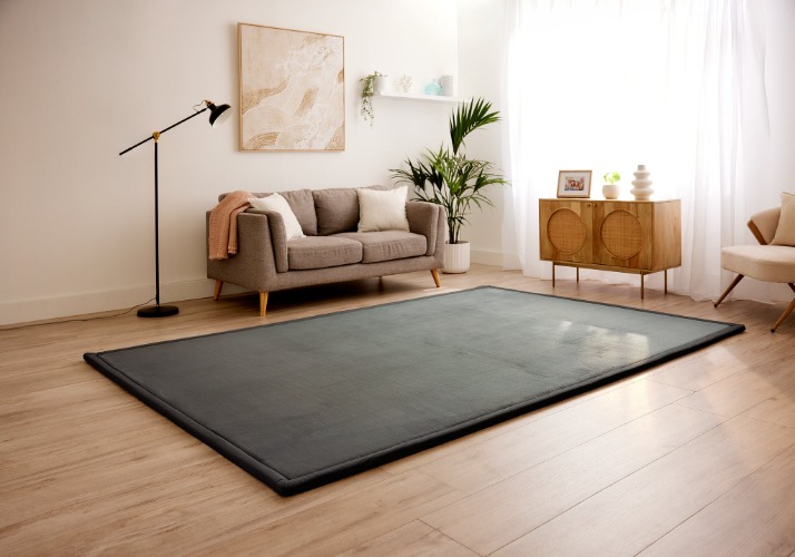 Cloud Comfort Mat - Baby Play Mat (3.5cm Thick) | Charcoal Grey / L - 2m x 4m