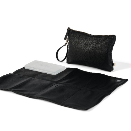 Nappy Changing Pouch - Black Vegan Leather | Default Title
