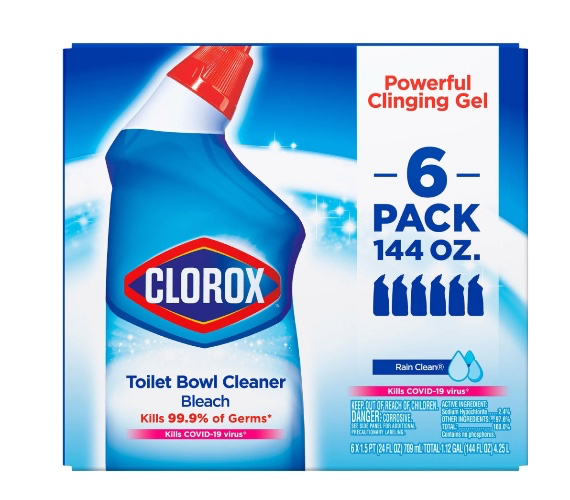 6 Pack Clorox Toilet Bowl Cleaner