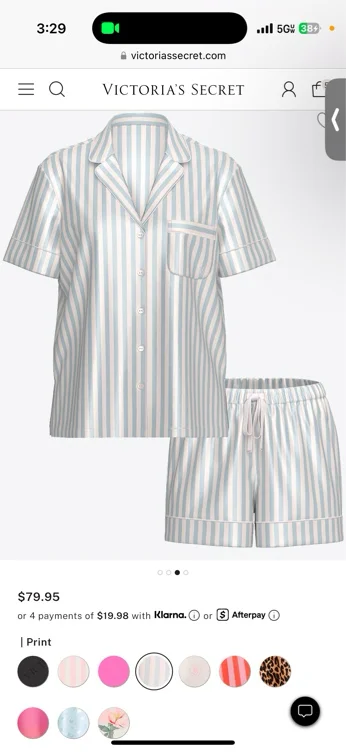 Glazed Satin Short Pajama Set