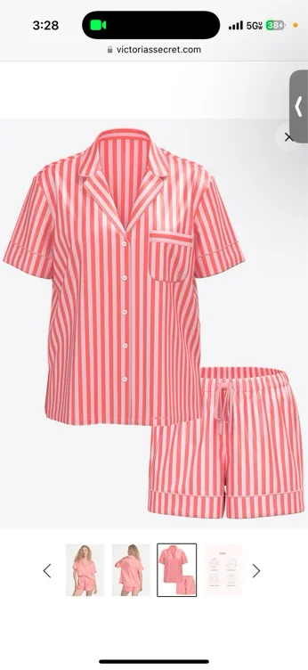 Glazed Satin Short Pajama Set