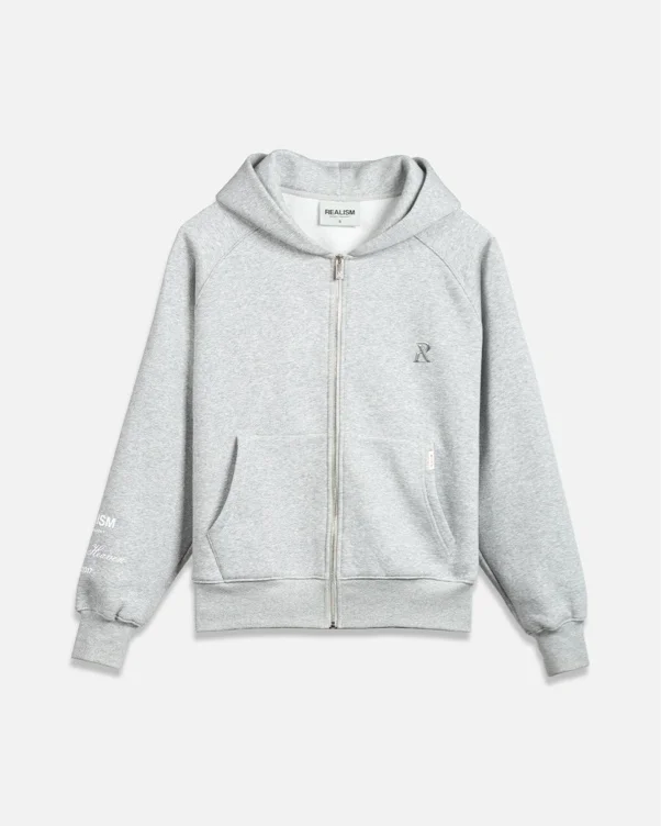 SSS Realism Radiant Zip Hoodie Grey Marble