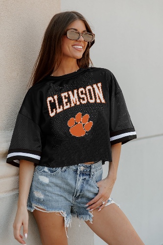 CLEMSON TIGERS SCORE SQUAD MODERATE FIT FASHION JERSEY BY MADI PREWETT TROUTT