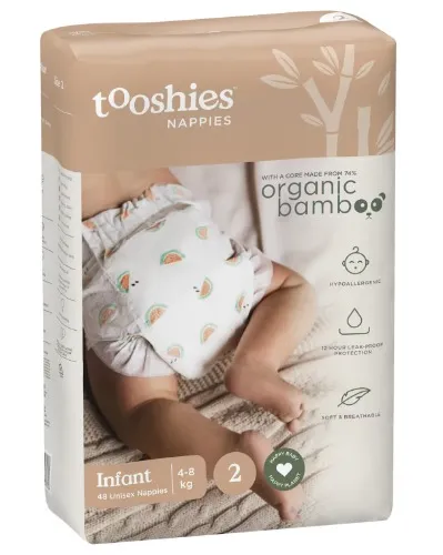 Tooshies Eco Nappies Size 2 Infant 48 Pack | Woolworths