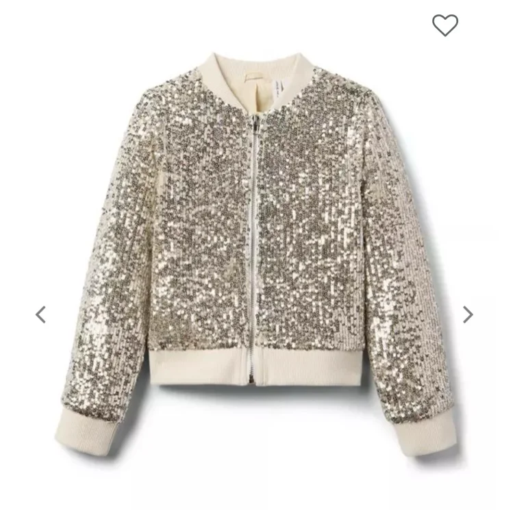 Girl Gold The Sequin Bomber Jacket by Janie and Jack