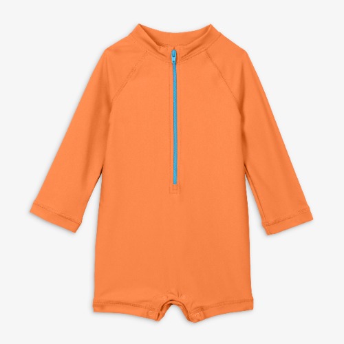 Baby one-piece rash guard | cantaloupe / 18-24 / In stock