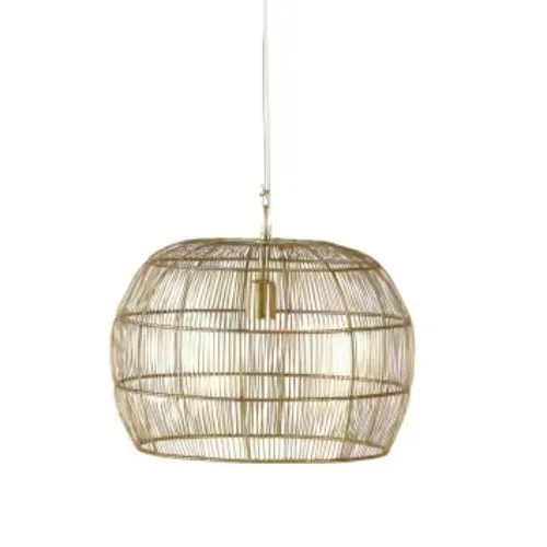 ORPHAE - Pendant lamp in gilded metal wires