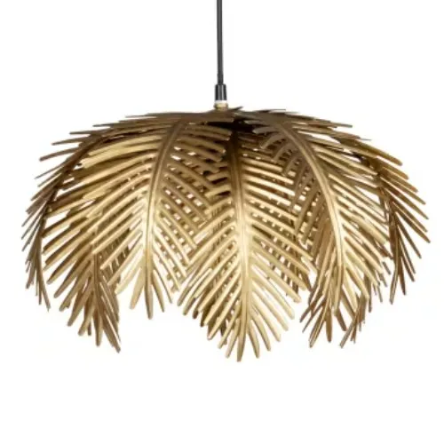Tijurana - Leaf pendant lamp in gilded metal