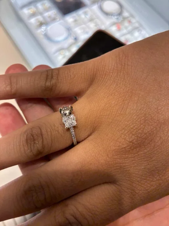 pandora disney stitch ring 
