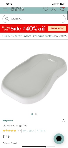 Ultimate Change Pad - Colour: Steel 