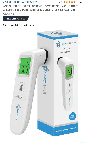 Origin Medical Digital Forehead Thermometer Non-Touch for Children, Baby, Parents Infrared Sensors for Fast Accurate Readings : Amazon.com.au: Baby