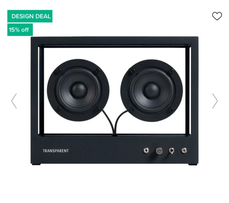 Small Transparent Speaker, black