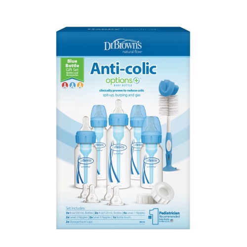 Dr Browns Options+ Bottle Narrow Neck Gift Set Blue