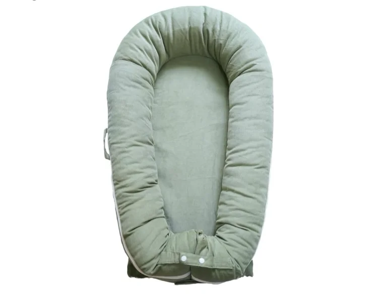 CooCooBaby Deluxe Infant Lounger, Baby Nest Cover for Baby Girls & Boys, Newborn Essentials for Baby 0-12 Months, 100% Cotton, Co Sleeper Portable Travel Bed (Sage Green) : Amazon.com.au: Baby