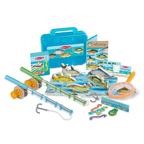 Melissa & Doug Let’s Explore Fishing Play Set – 21 Pieces - FSC Certified - Play Set