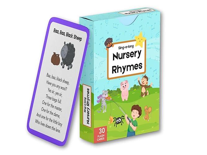 Nursery Rhyme Cards for Babies and Toddlers, Early Learning Resources, Educational Preschool Children's Toys