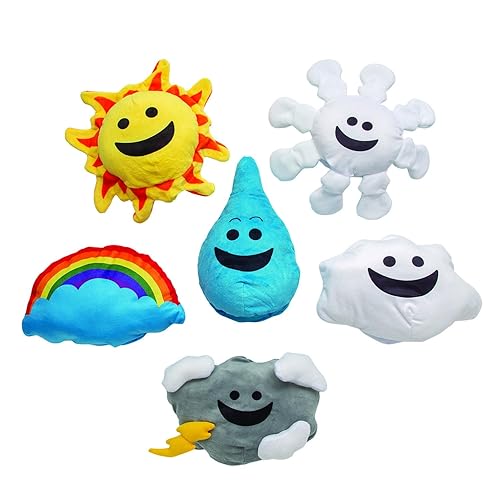 What's The Weather Hand Puppets, 6 Piece Set, Great for Calendar, Weather and Seasonal Learning During Classroom Dramatic Play