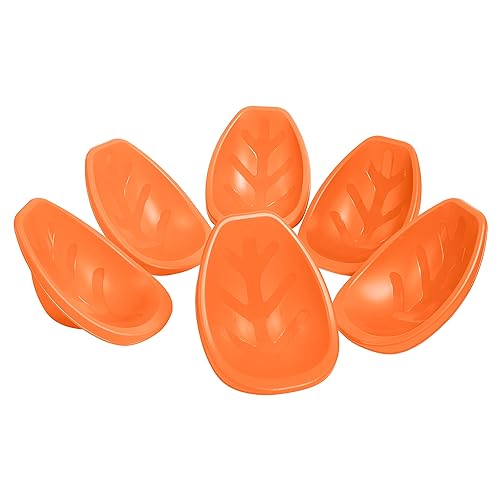 ECR4Kids Leaf Floor Seat, Rocker Chair, Orange, 6-Piece - Orange