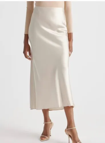 100% Washable Silk Maxi Skirt