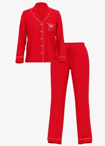 VS pajama set in red 
