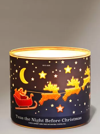 Twas the Night Before Christmas 3-Wick Candle - White Barn | Bath & Body Works