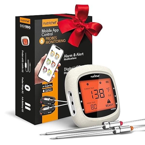 NutriChef Bluetooth Meat Thermometer