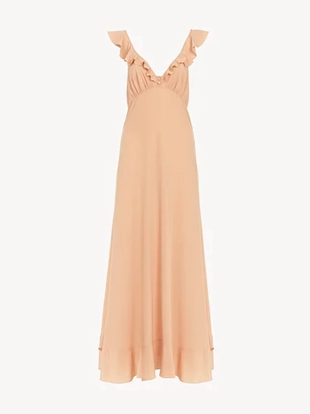 Crepe de Chine Sun Dress