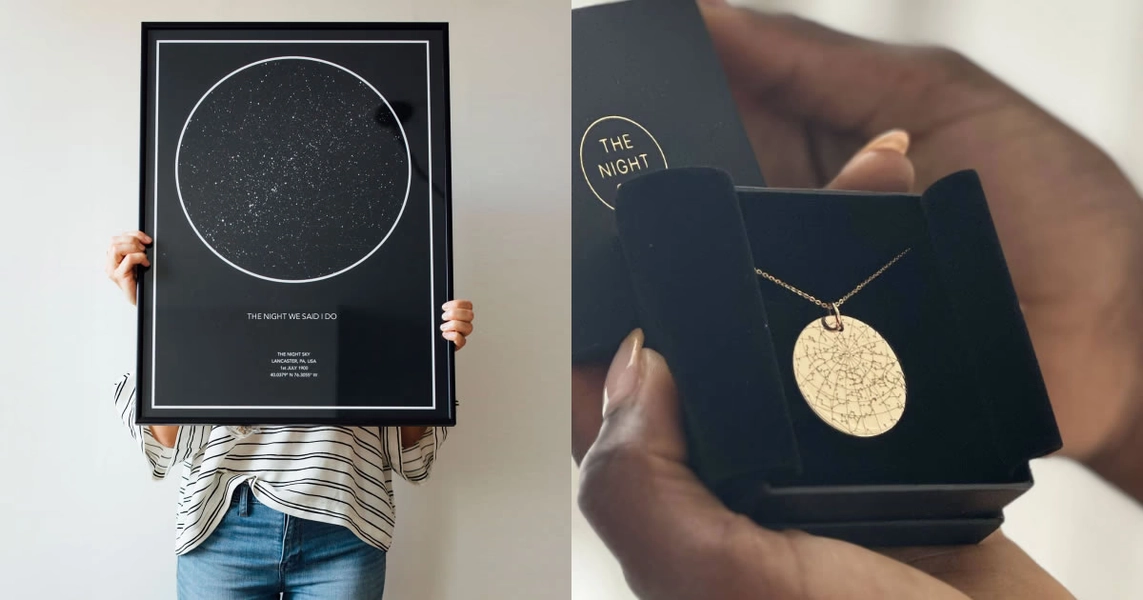 Night Sky Star Map