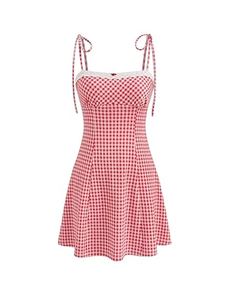 Gingham Mini Dress by CIDER