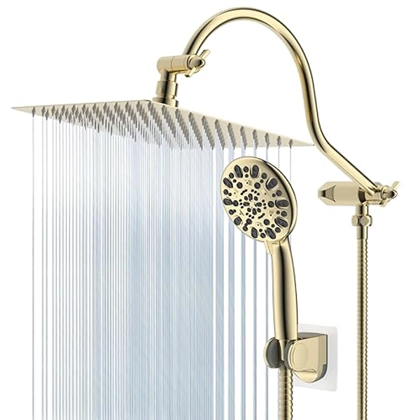 Hibbent Gold Showerhead Combo