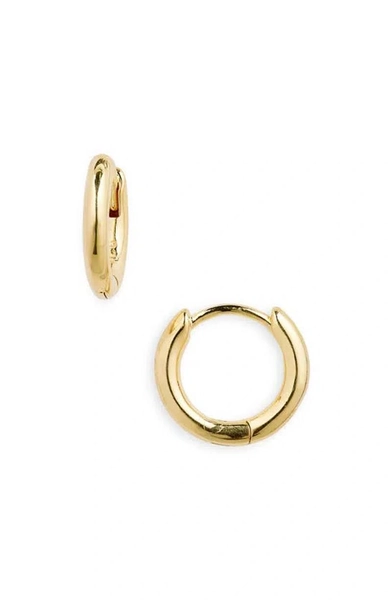 Demi-Fine Huggie Hoop Earrings 14K Gold by Madewell