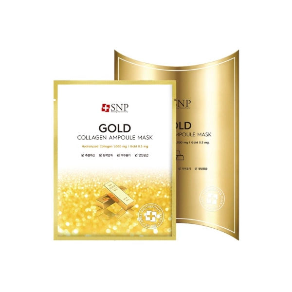 SNP Gold Collagen Ampoule Mask