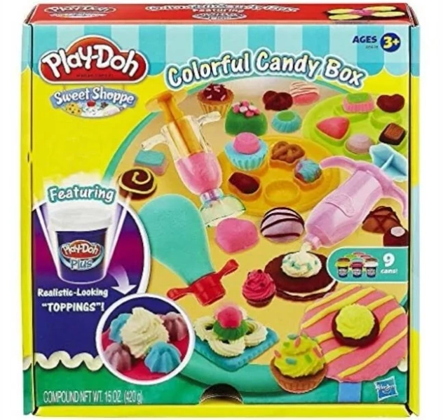 Play-doh Sweet Shoppe Colorful Candy Box Playset Pretend Cooking Plasticina