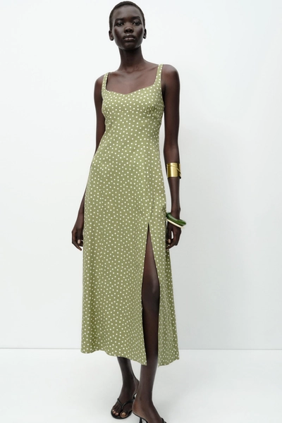 Polka Dot Midi Dress