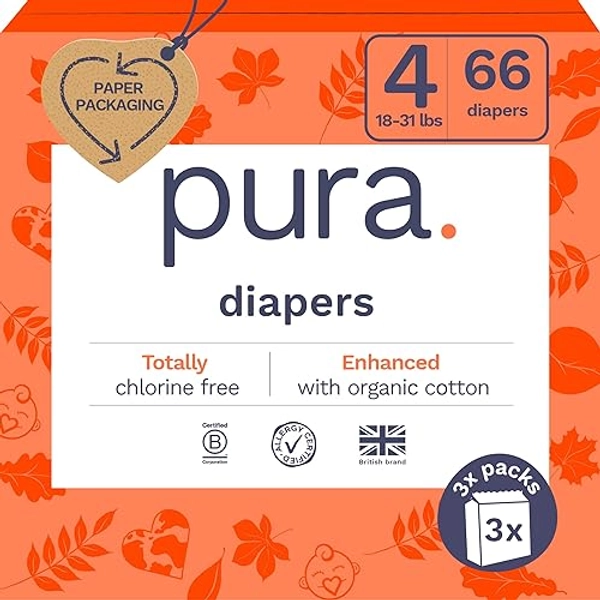 Pura Diapers Size 4