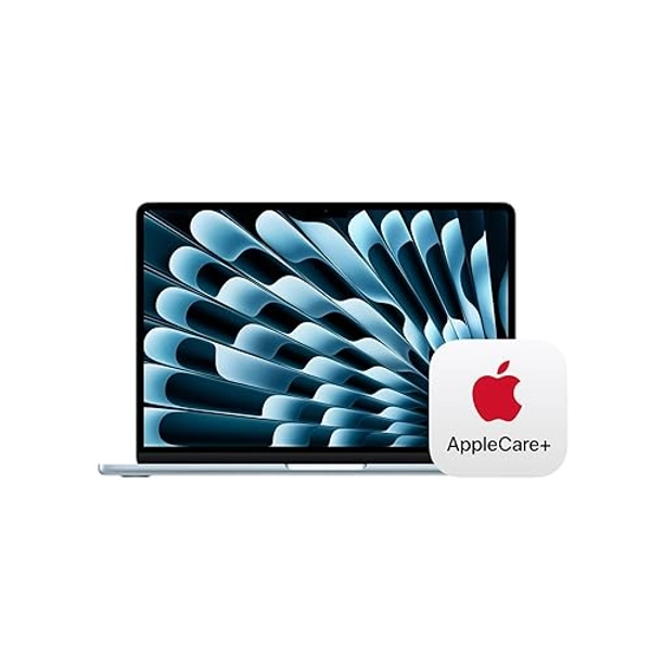 Apple 2025 MacBook Air 13-inch Laptop with M4 chip: Built for Apple Intelligence, 13.6-inch Liquid Retina Display, 24GB Unified Memory, 512GB SSD Storage, Touch ID; Sky Blue with AppleCare+ (3 Years)