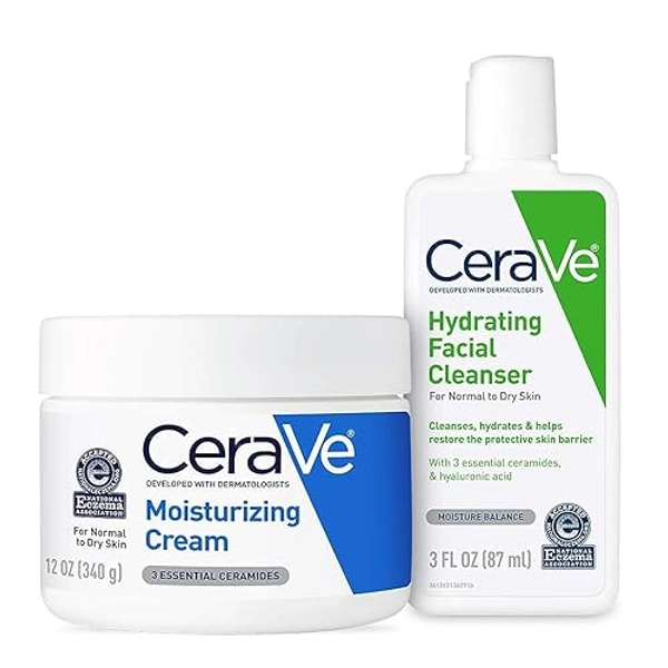CeraVe Moisturizing Cream & Hydrating Face Wash Combo