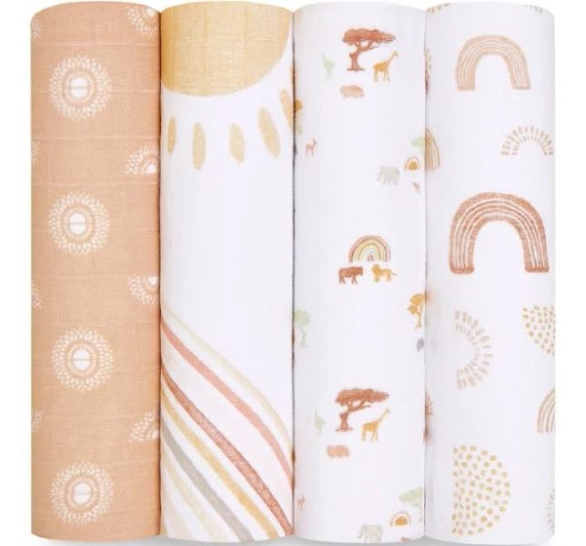 Aden + Anais Keep Rising Classic Muslin Swaddles