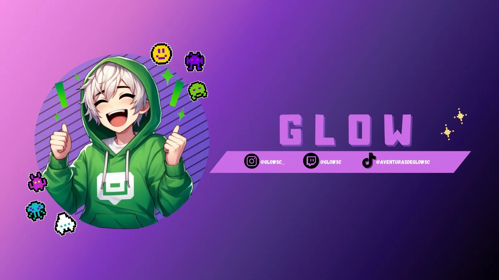 Throne banner for @glow