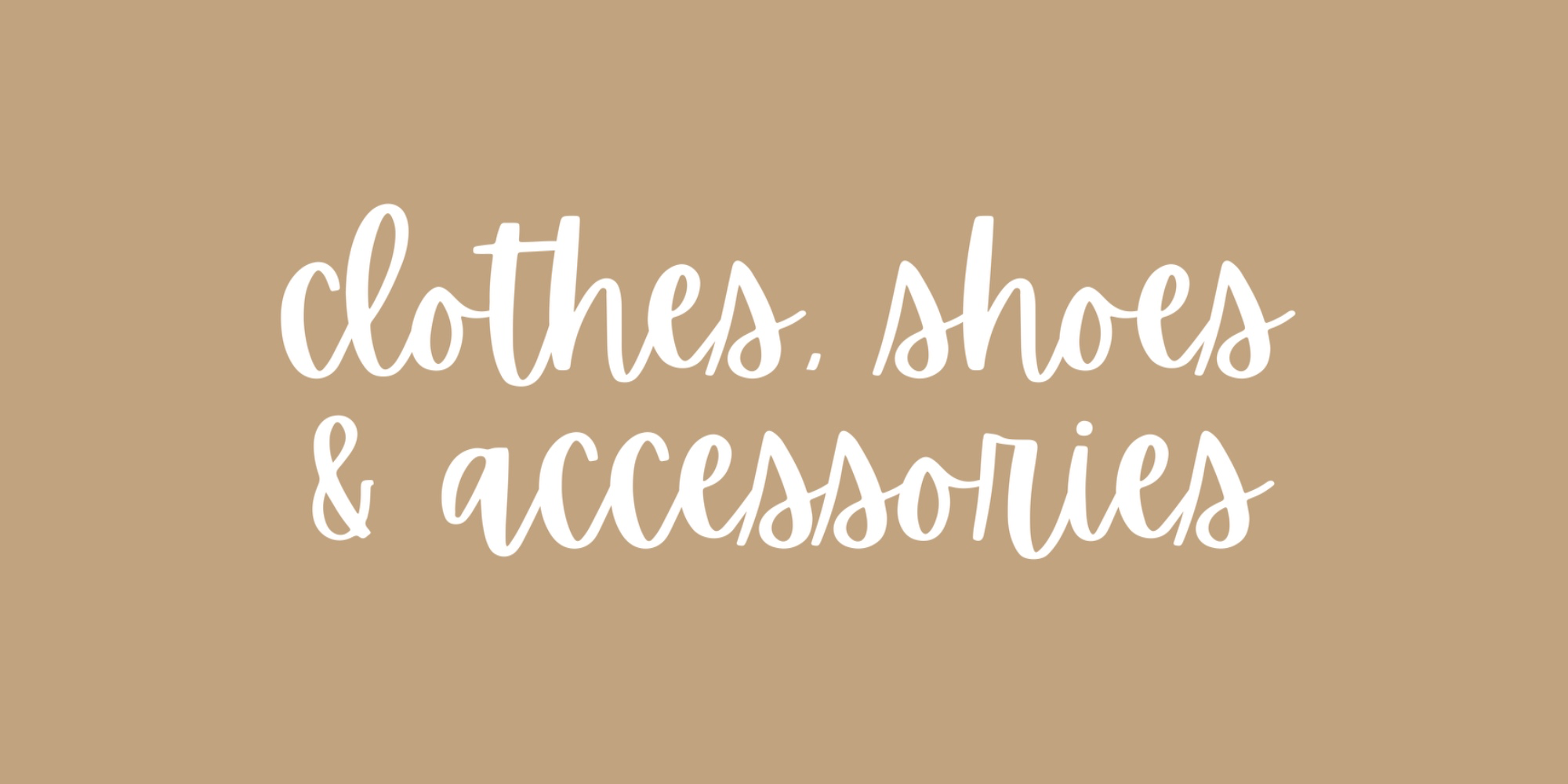 clothes/shoes/accessories