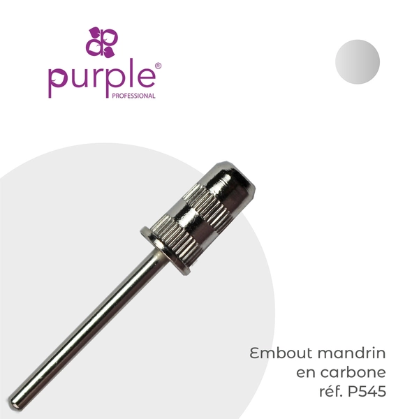 Embout Mandrin en Carbone pour Emeris - Purple - Fraise Nail Shop